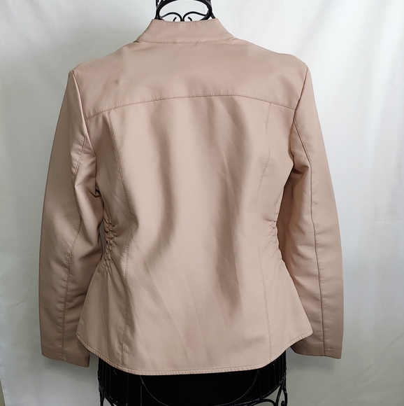 Baccini - Faux Leather Jacket - Light Pink - Size Medium - NWT - Picture 2 of 12